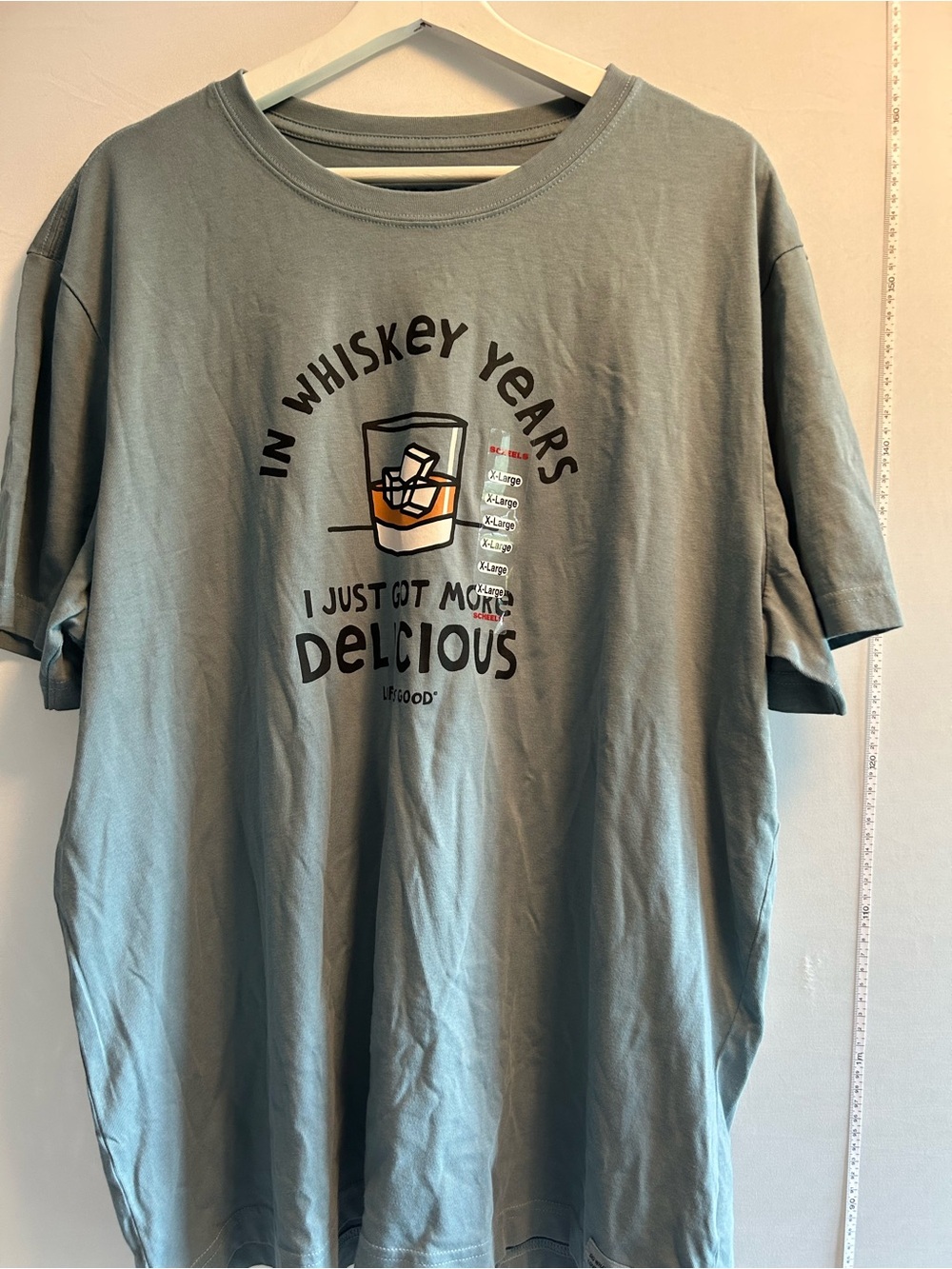 Life Is Good Men's Green Graphic Tee - Whiskey Years
